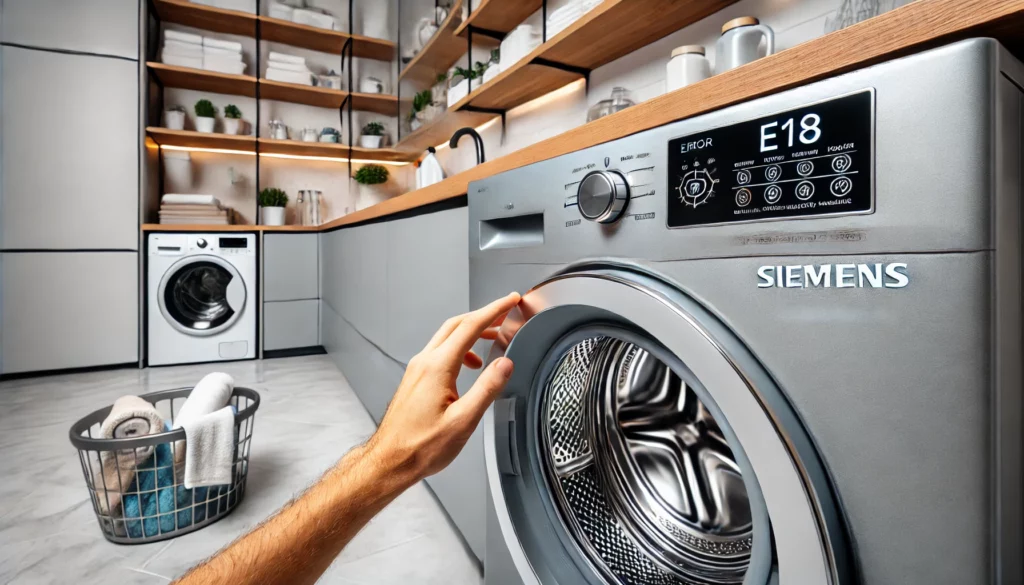 siemens wasmachine storing e18